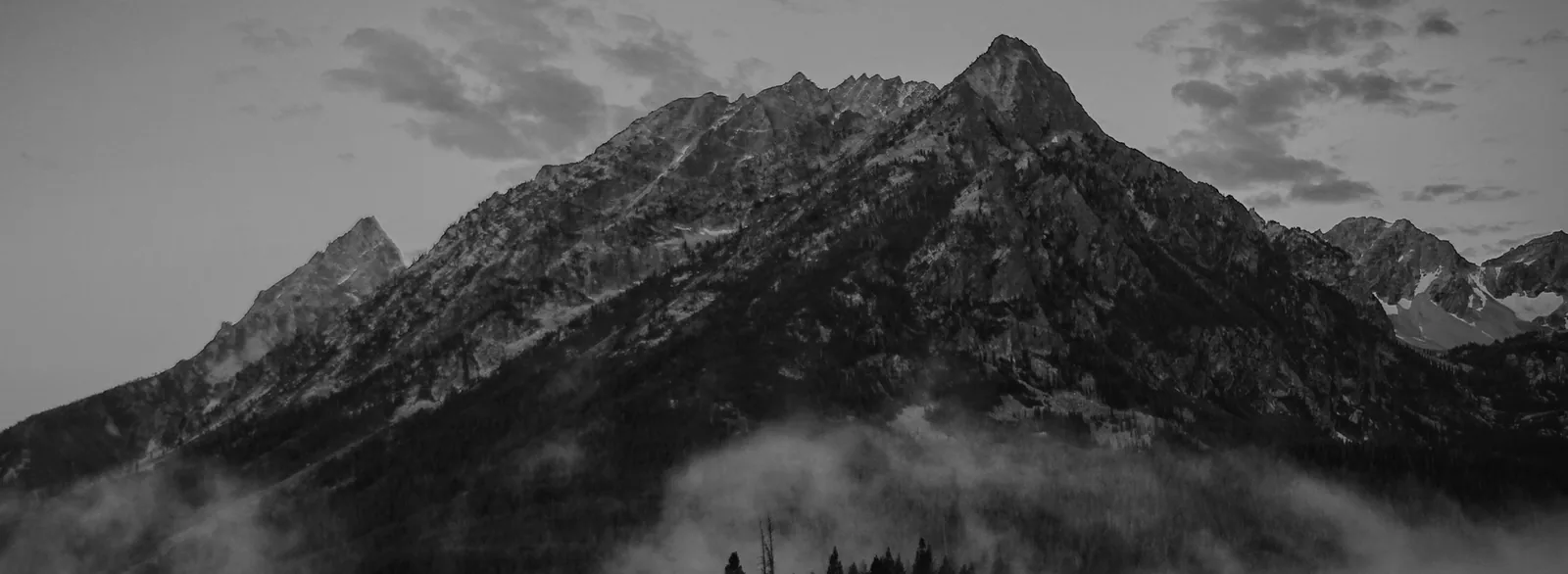 grey mountain landscape